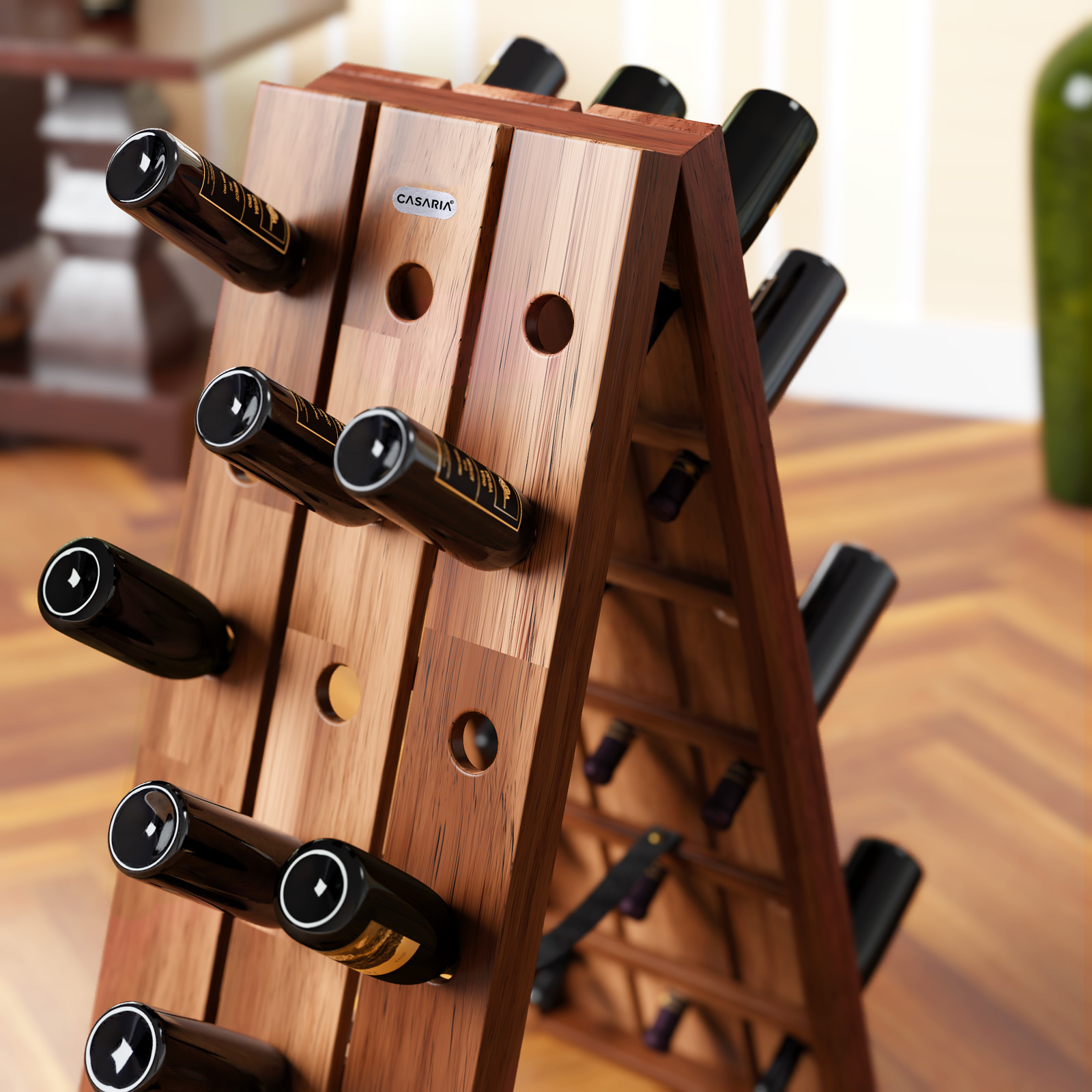 Portavini marrone 87 x 40 x 55 cm