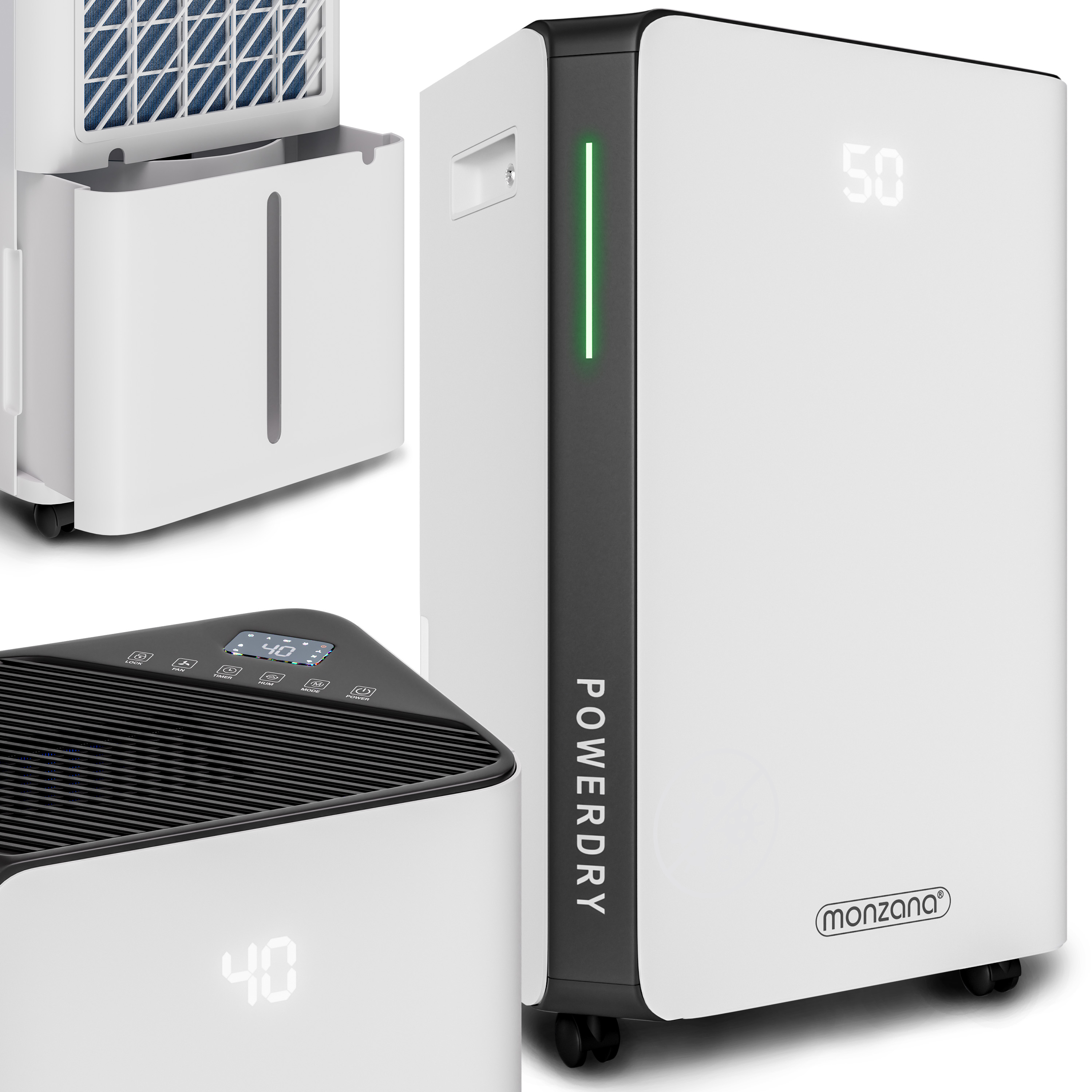 Deumidificatore Elettrico 20-30m² 20L/giorno Wifi Smart Home App