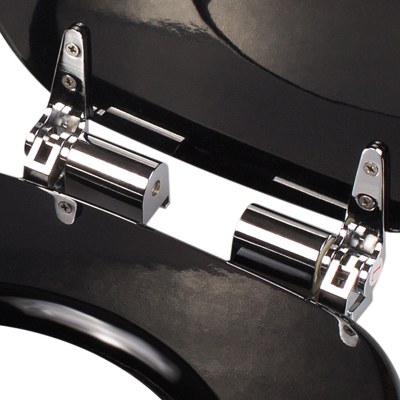 Copriwater Nero con Chiusura Ammortizzata - Resistente e Silenzioso