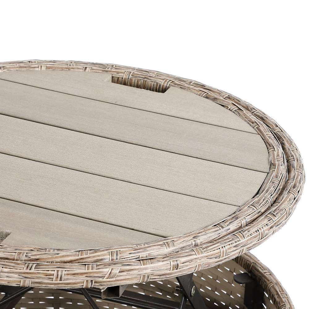 Isola prendisole scomponibile Crema Ø185cm