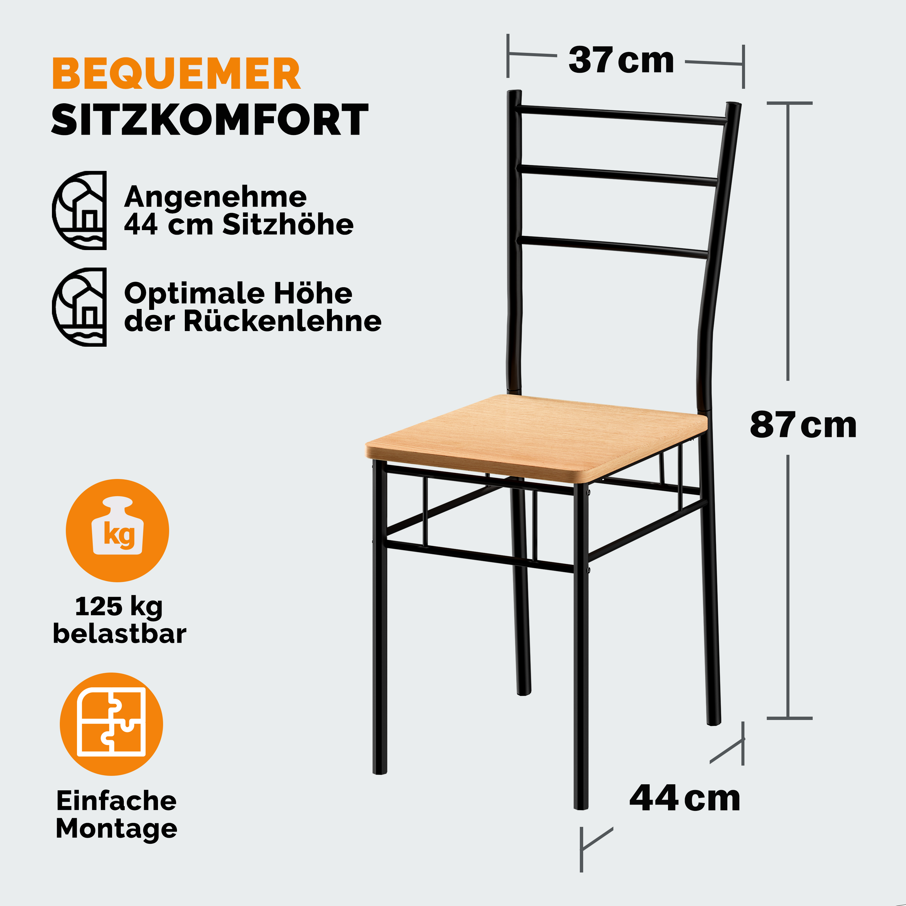 Gruppo di Sedute Leo 5 Pezzi Faggio CASARIA®