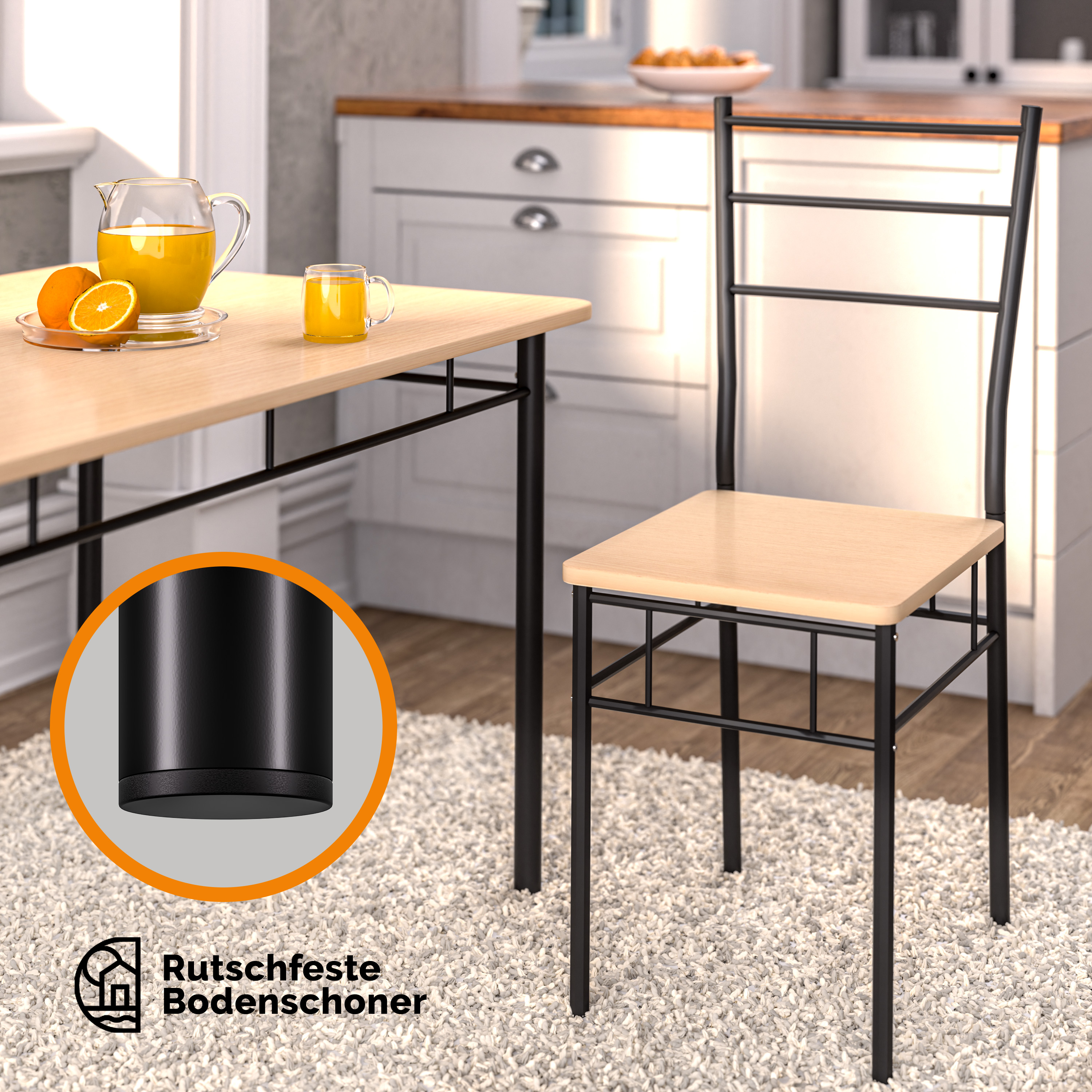 Gruppo di Sedute Leo 5 Pezzi Faggio CASARIA®