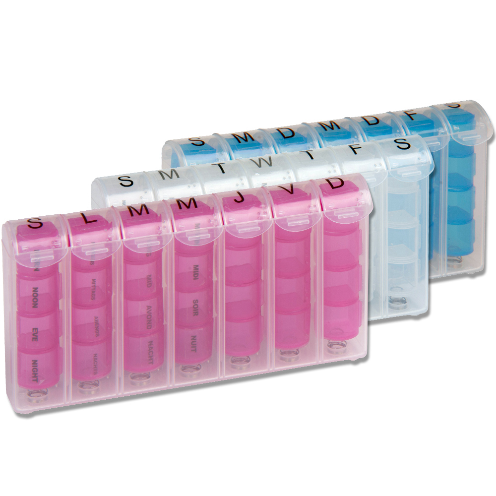 Portapillole Settimanale: 7 Giorni con 4 Scomparti