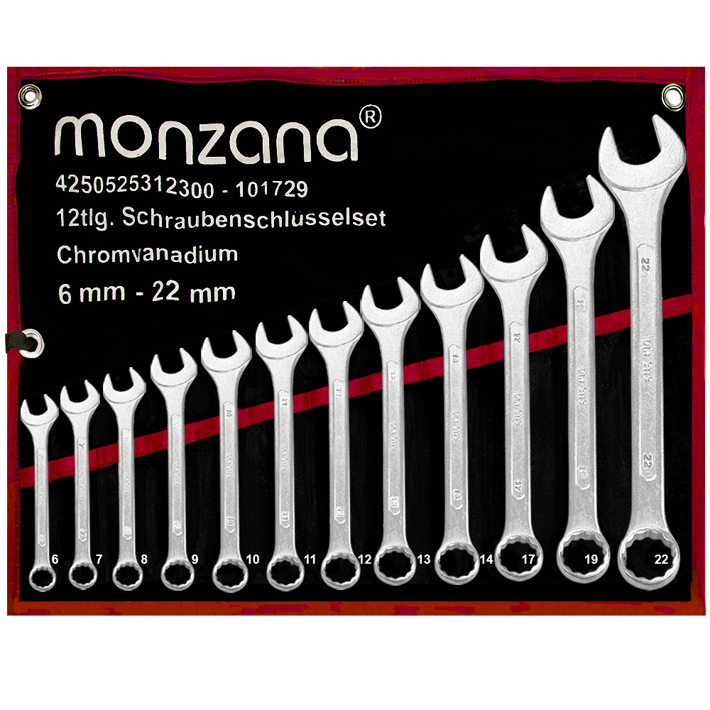 Set di cacciaviti da 12 pezzi + set di chiavi aperte da 12 pezzi in cr