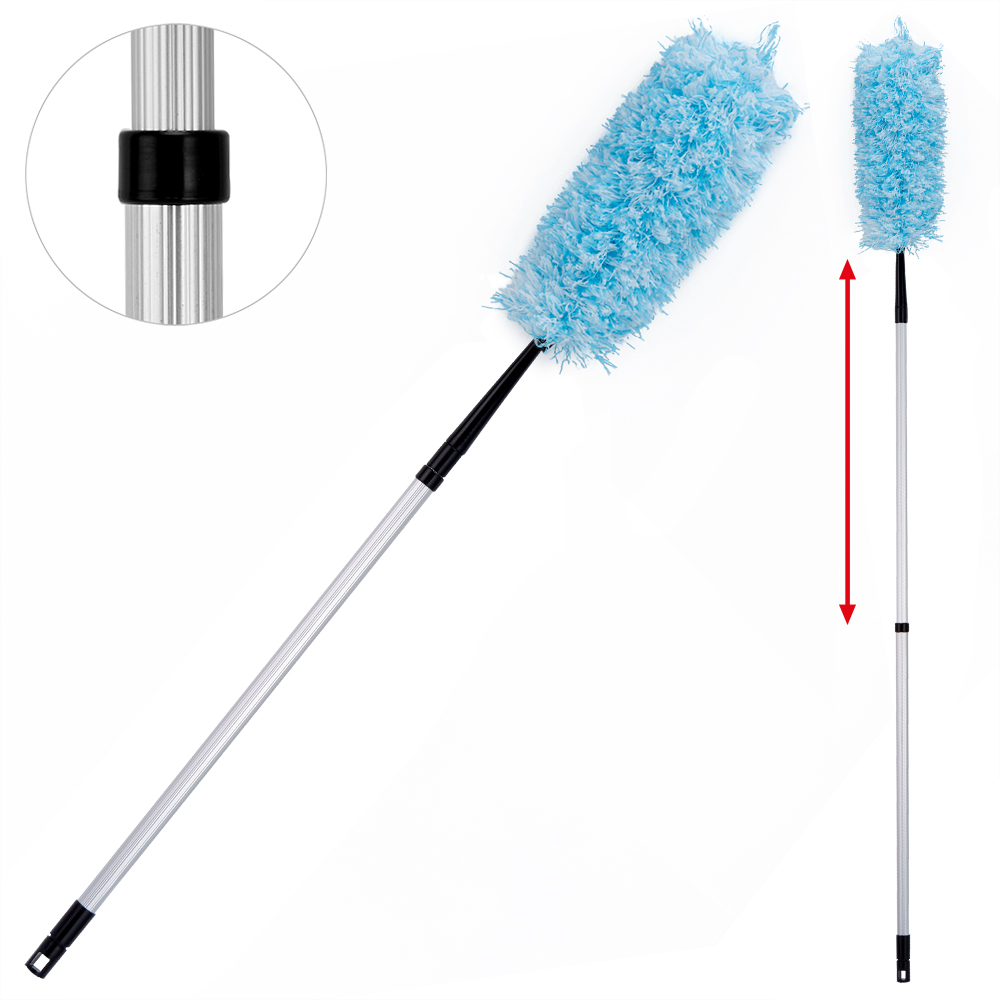 3x Spolverino estensibile in microfibra con piuma