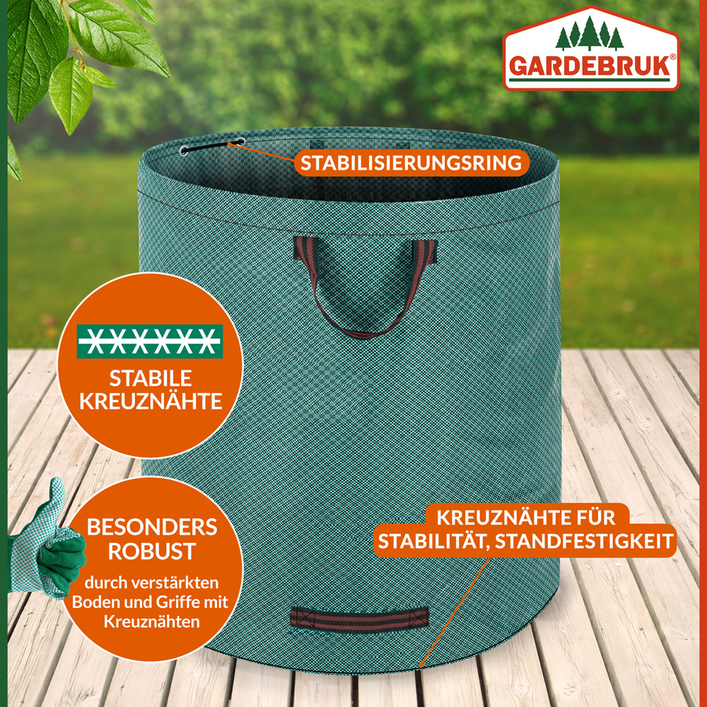 Set di 3 Sacchi da Giardino 280L - Massimo 50kg