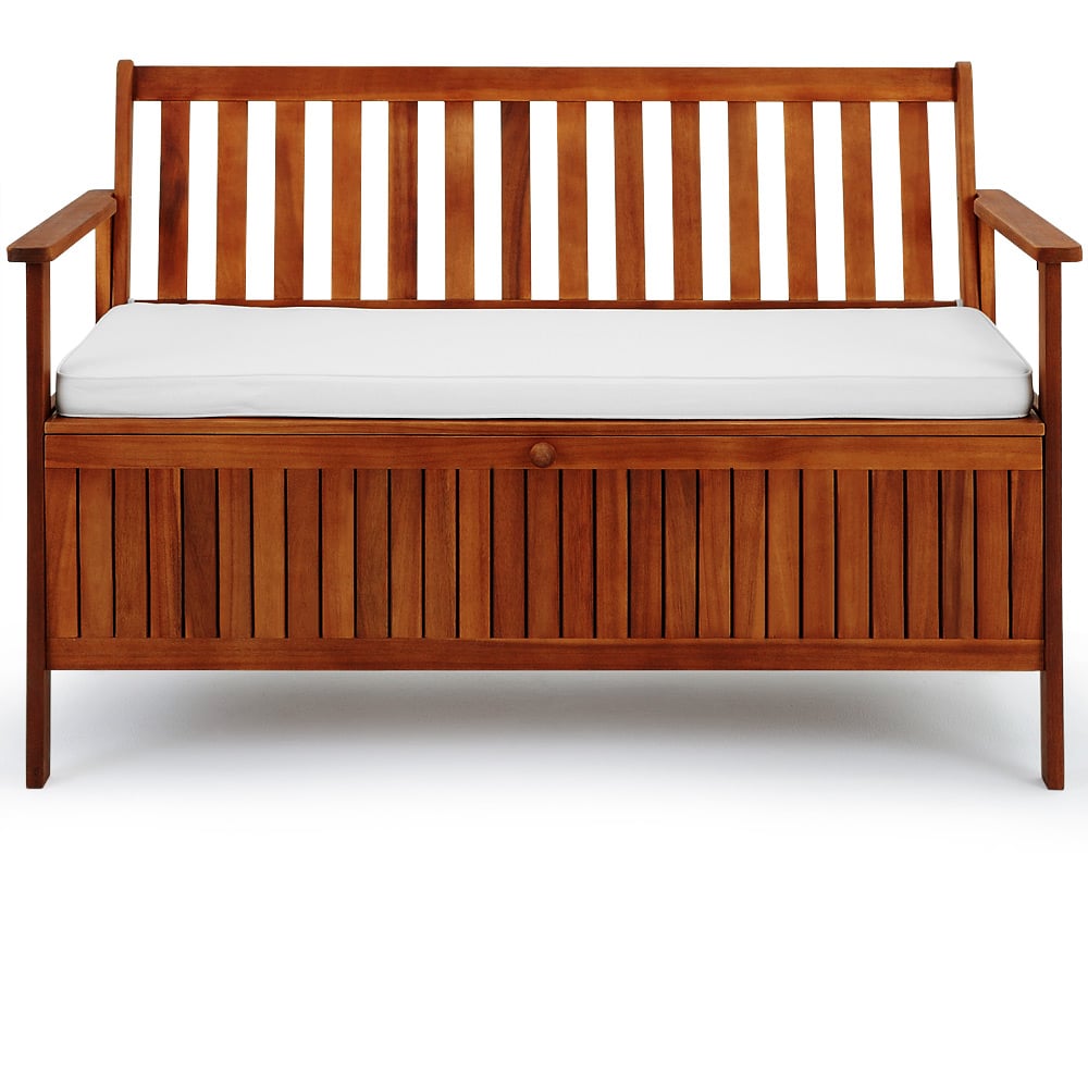 Cassapanca da giardino in legno acacia 120x62x82cm