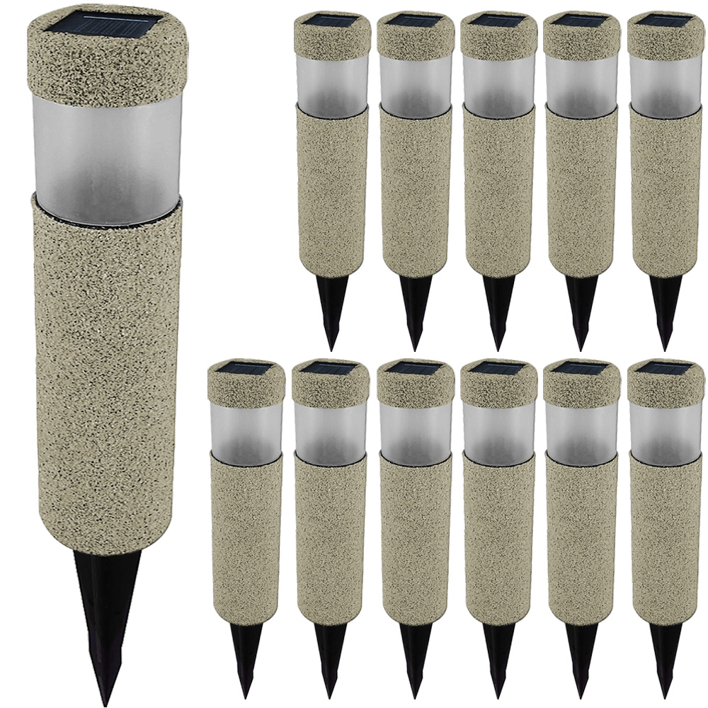 Set Lampade Solari 12pz - Effetto Pietra
