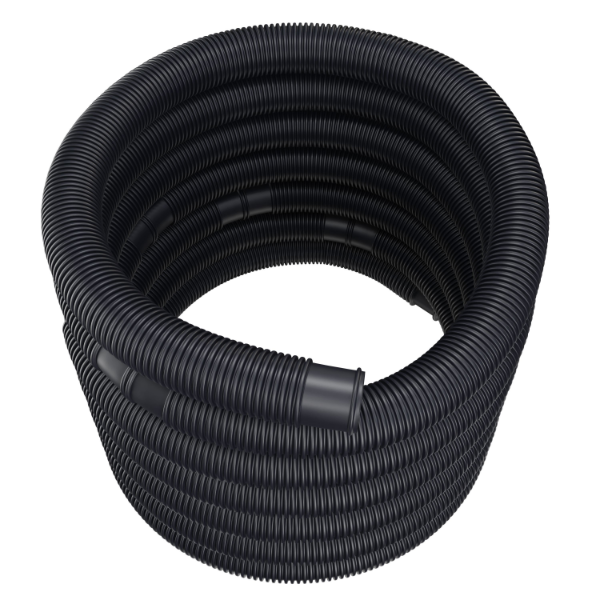 Tubo per piscina nero Ø38mm x 14m