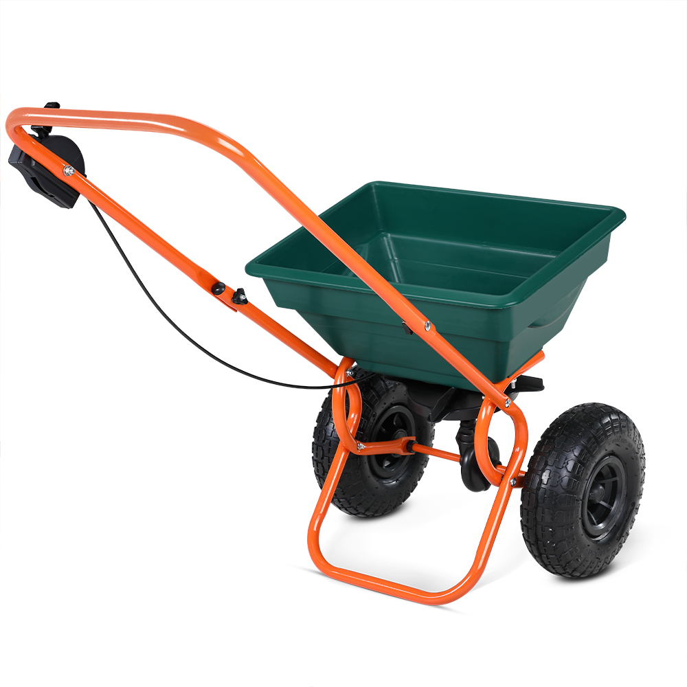 Carrello Concimatore Verde 20 Litri: Distribuzione Facile per il Giardino