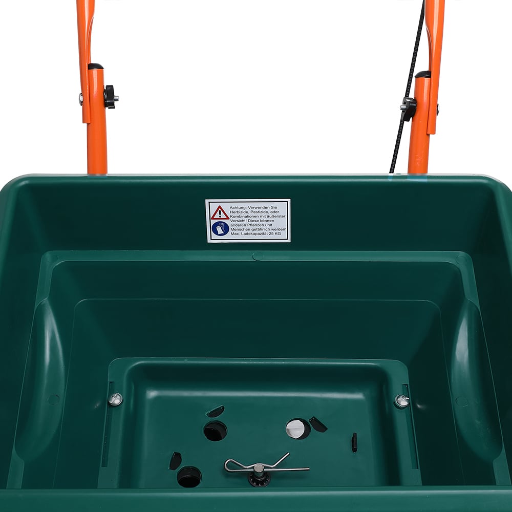 Carrello Concimatore Verde 20 Litri: Distribuzione Facile per il Giardino