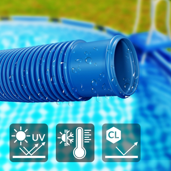 Tubo per piscina blu Ø32mm x 10m