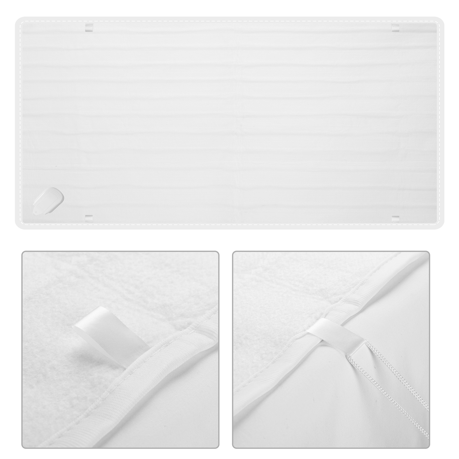 Coprimaterasso riscaldato bianco 150 x 80 cm