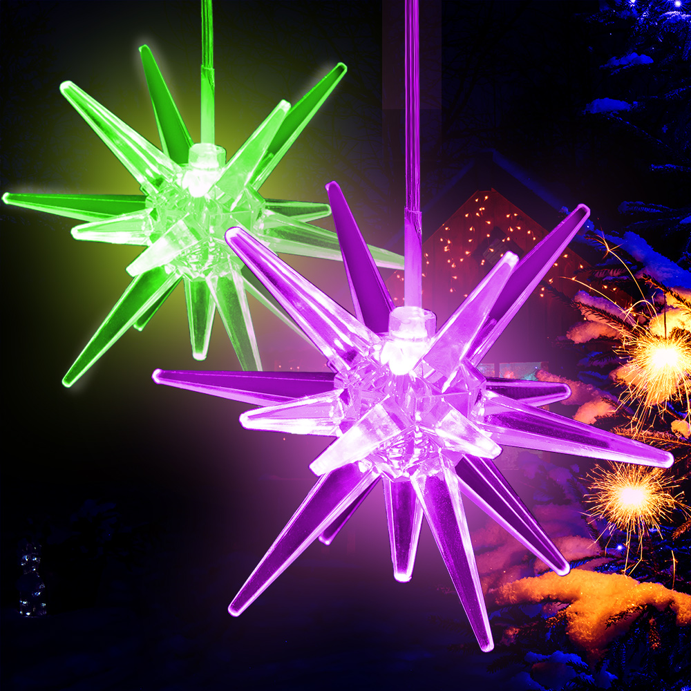 Set 2x Stella LED a Luce Cangiante