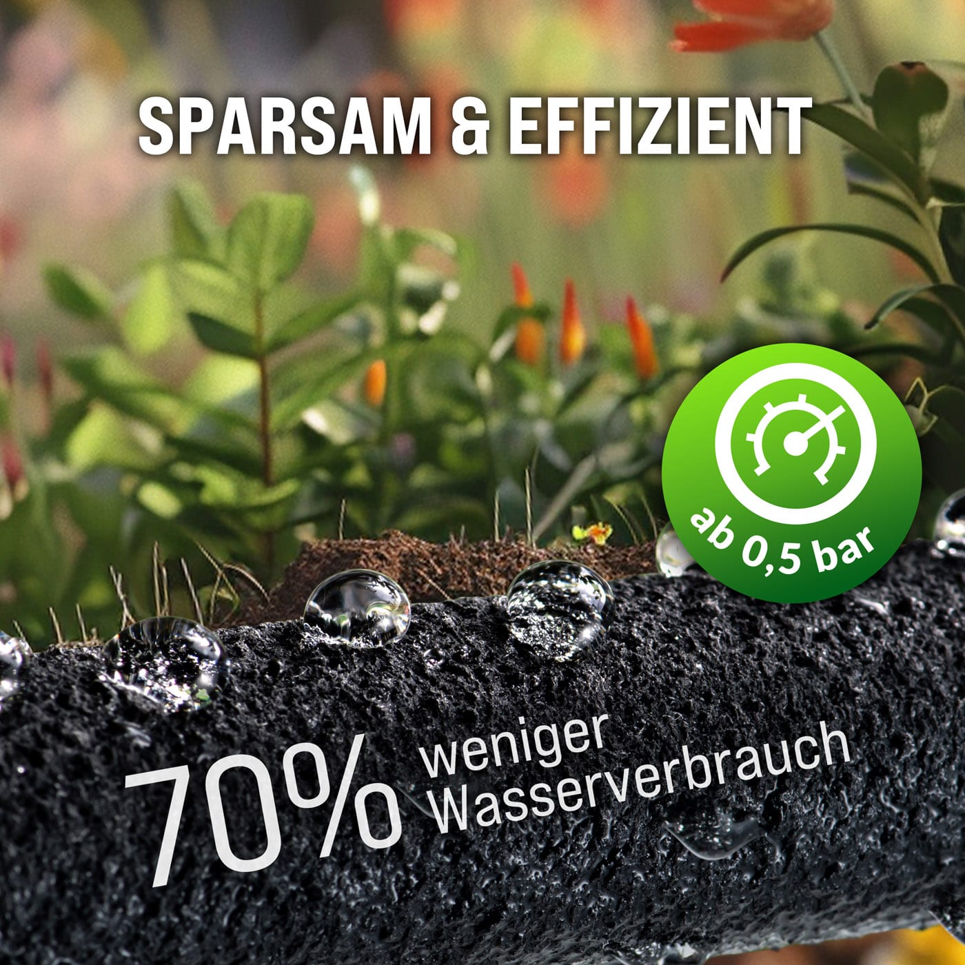 Tubo per irrigazione 1/2\" 15m - Set di 2