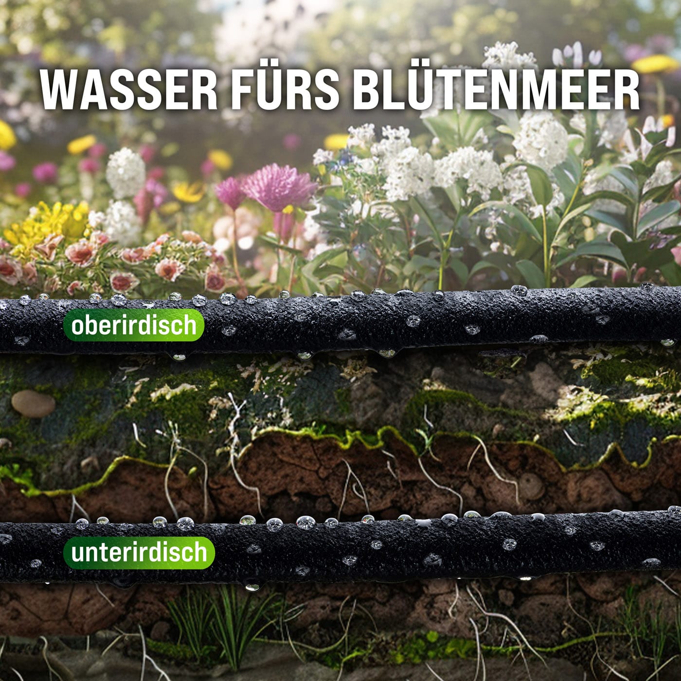 Tubo per irrigazione 1/2\" 15m - Set di 2