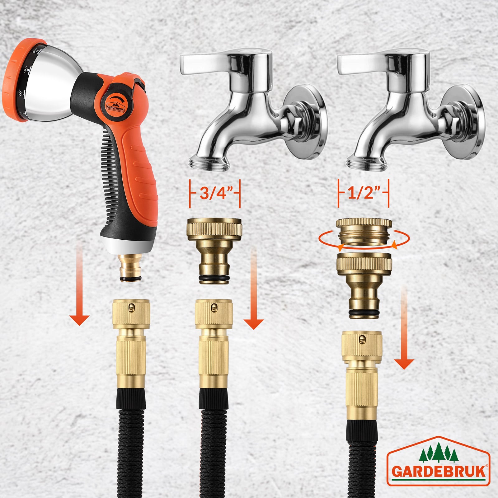 Tubo per irrigazione nero 30 m flessibile