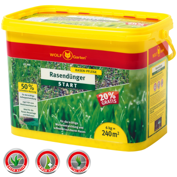 WOLF Garten Starter Prato Verde Concime Fertilizzante