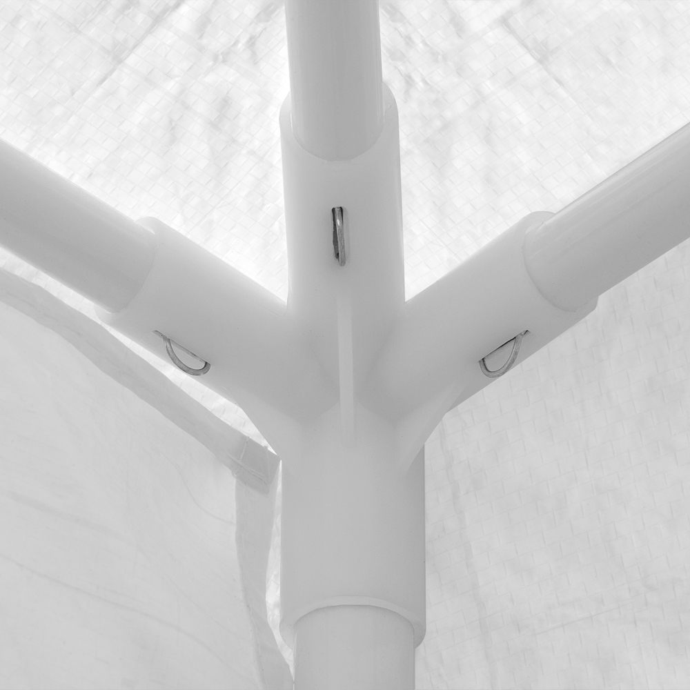 Gazebo da giardino New York bianco 3x3m