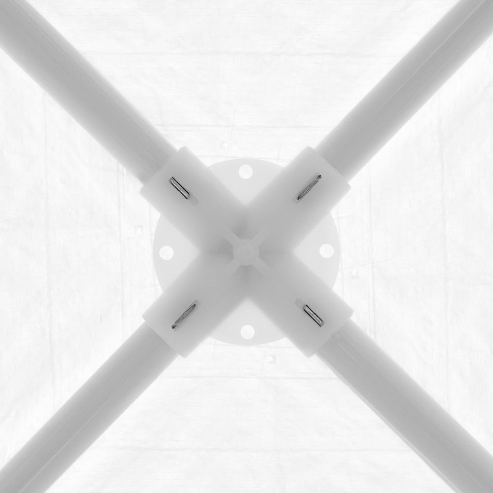 Gazebo da giardino New York bianco 3x3m