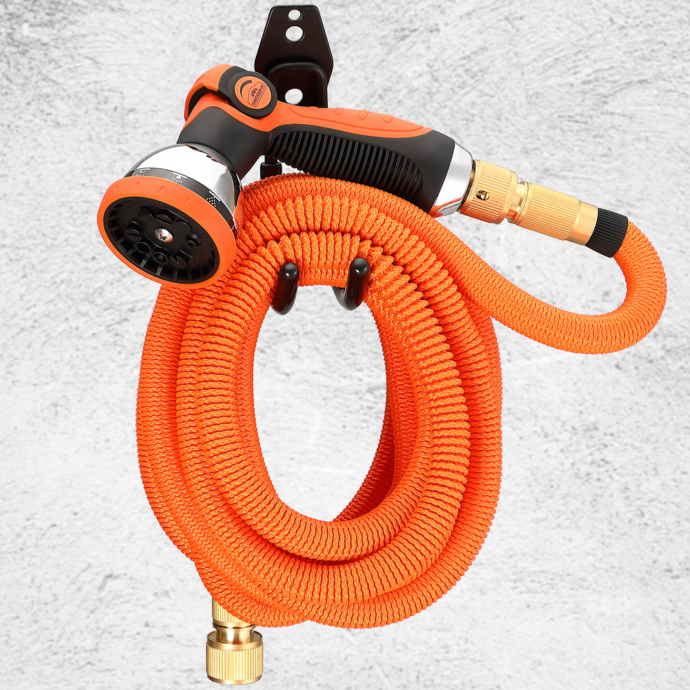 Tubo per Irrigazione Arancione 15m Flessibile Gardebruk