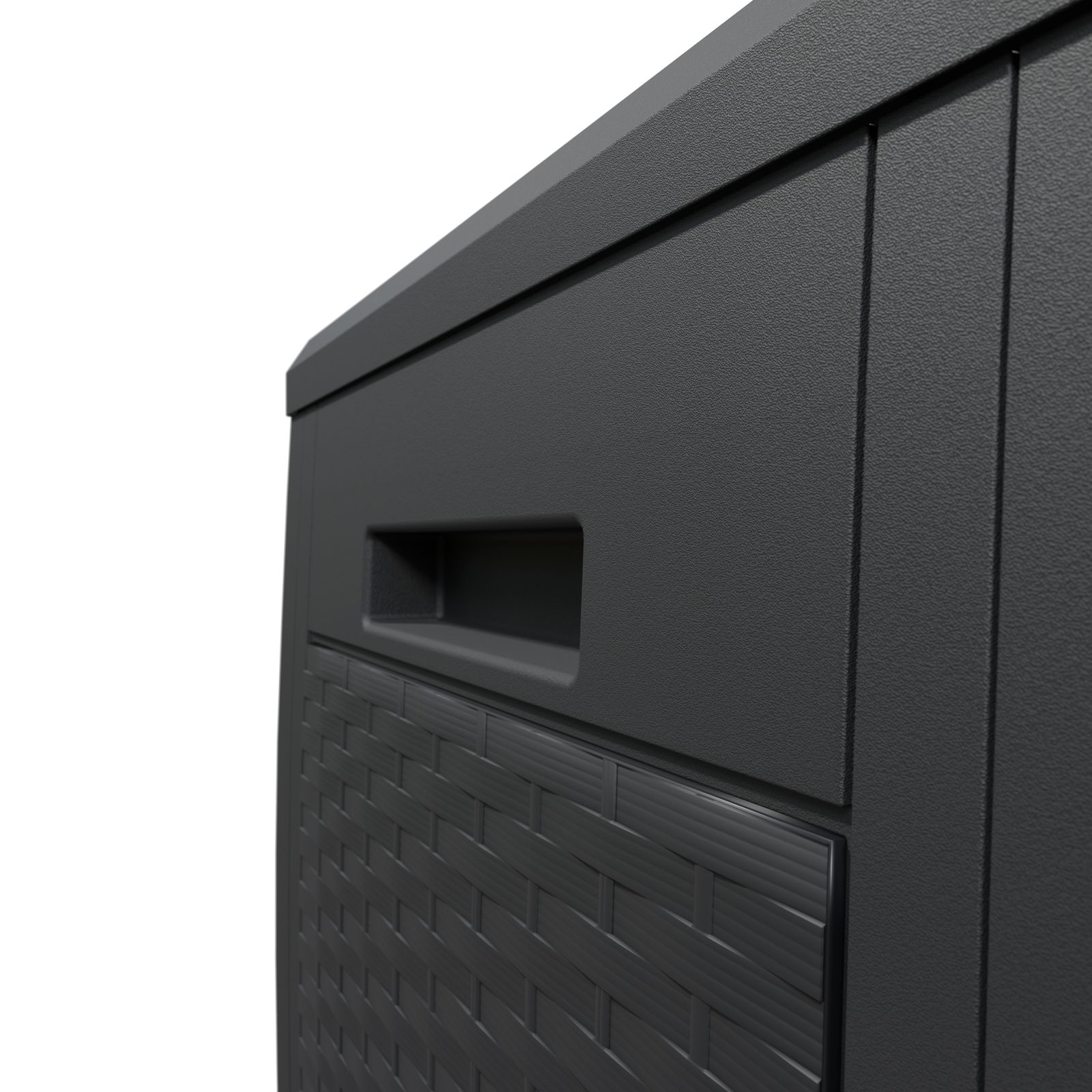 Baule da Giardino Brick Antracite 310L - Dimensioni 119x48x60cm