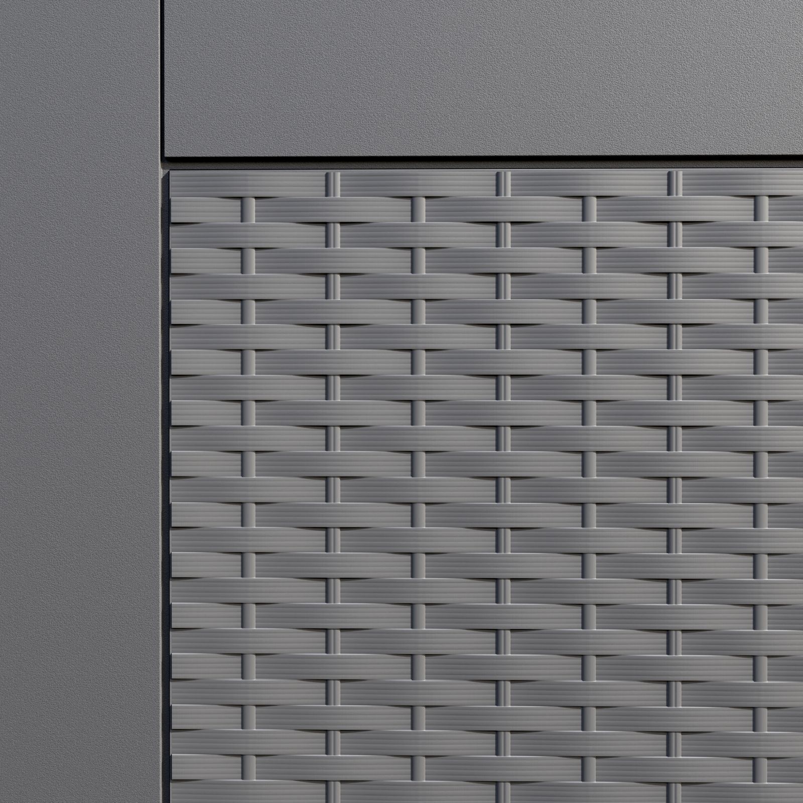 Baule da Giardino Brick Antracite 310L - Dimensioni 119x48x60cm