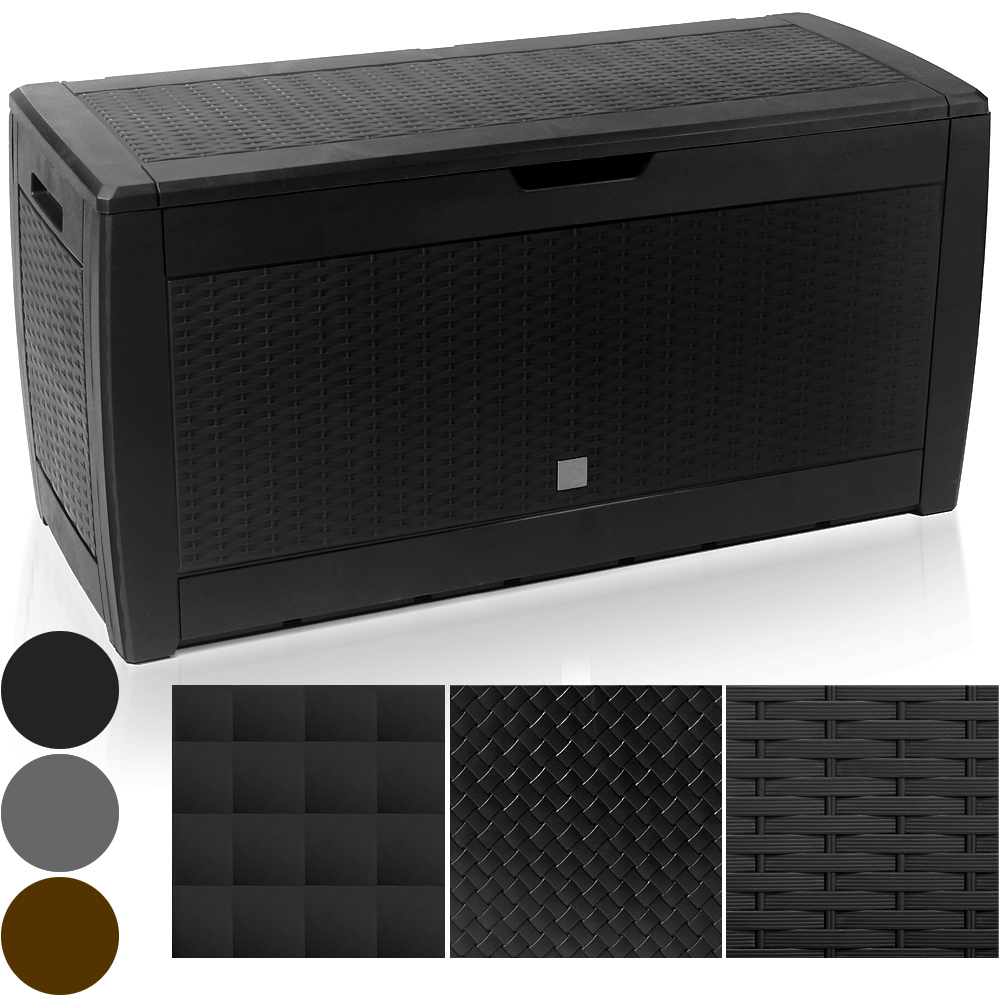 Baule da Giardino Brick Antracite 310L - Dimensioni 119x48x60cm