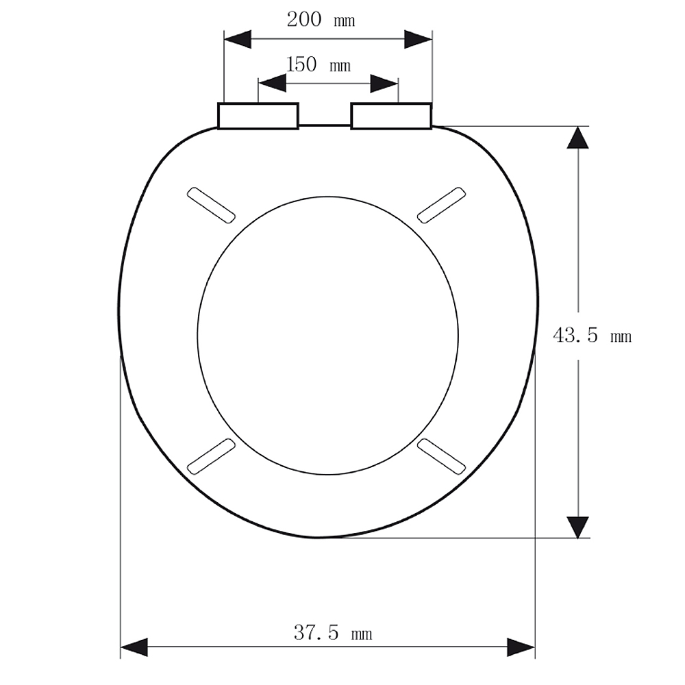 Copriwater Drops in Water Blu - Chiusura Ammortizzata Antibatterica