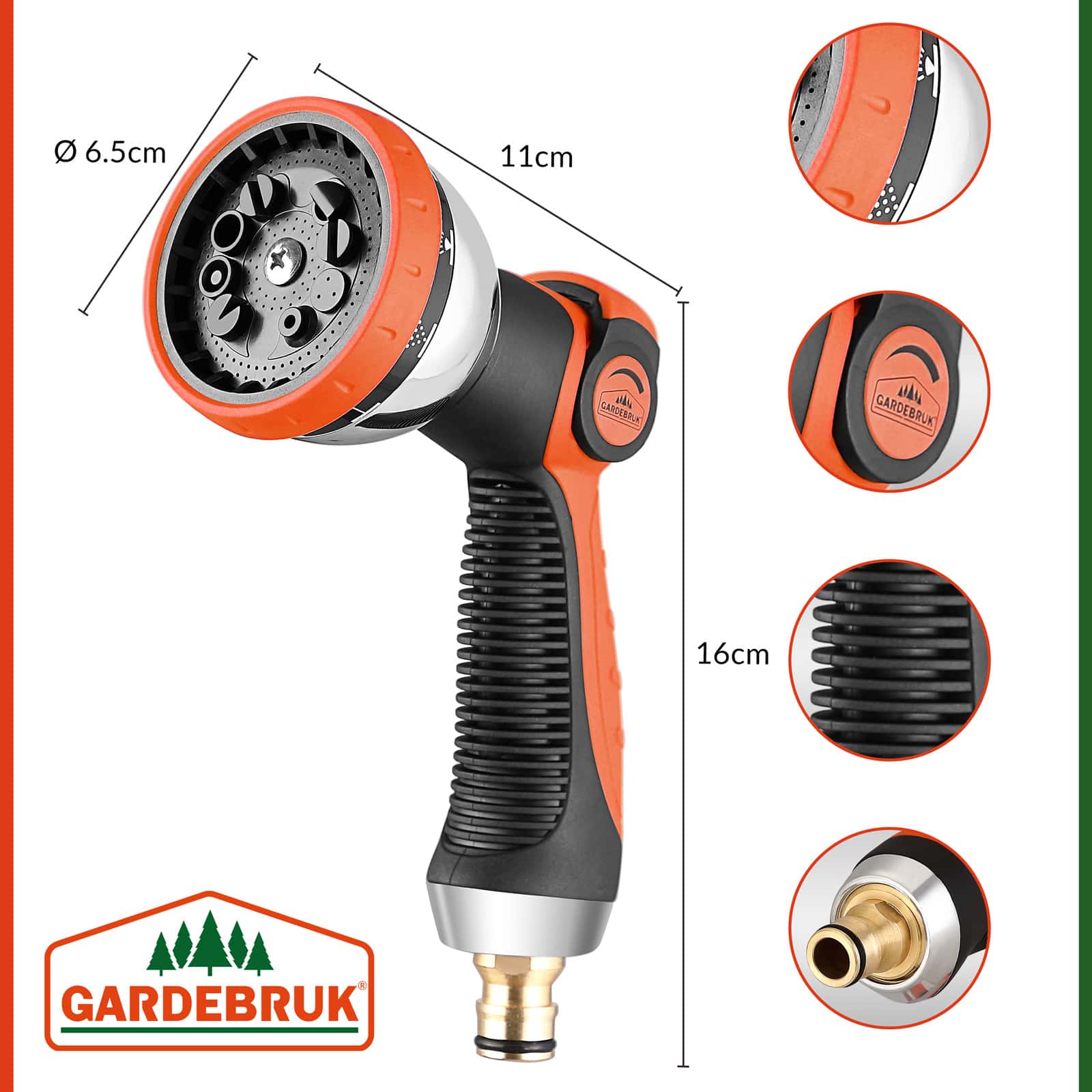 Tubo per Irrigazione Arancione 30m Flessibile