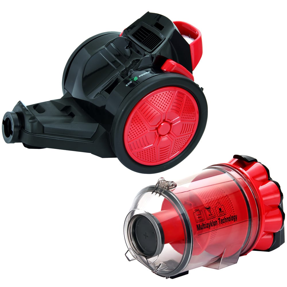 Aspirapolvere ECO Power Multiciclone 900W - Rosso