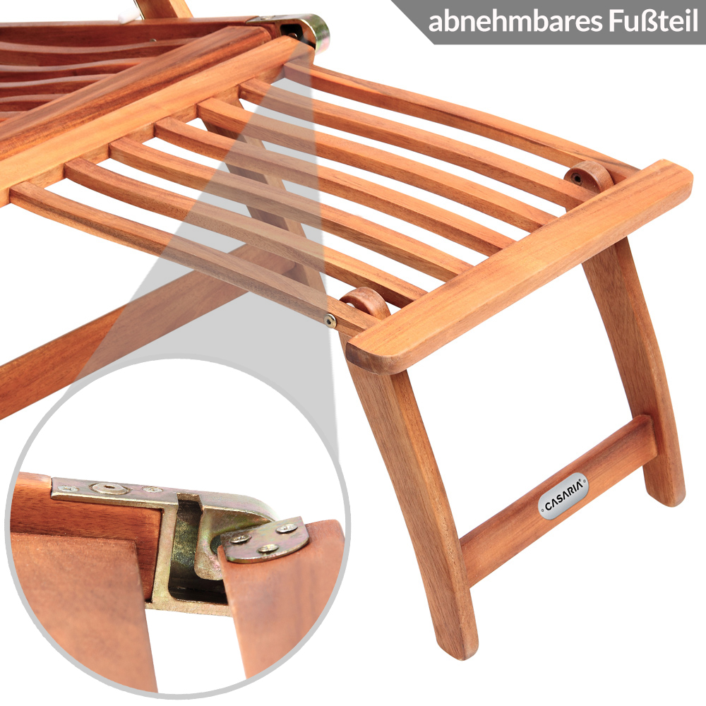 Lettino Queen Mary incl cuscino antracite