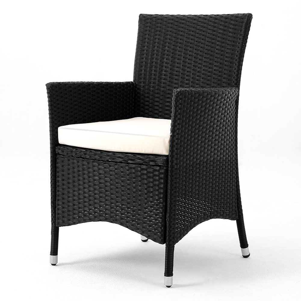 Salotto da Giardino Malta: Elegante Set 17 Pezzi in Polyrattan Nero