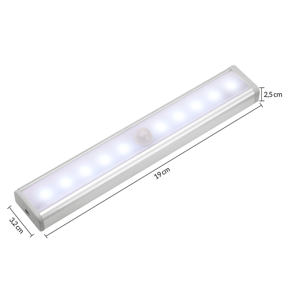 Lampade LED Subpensili Set di 4 Pezzi con Sensore di Movimento
