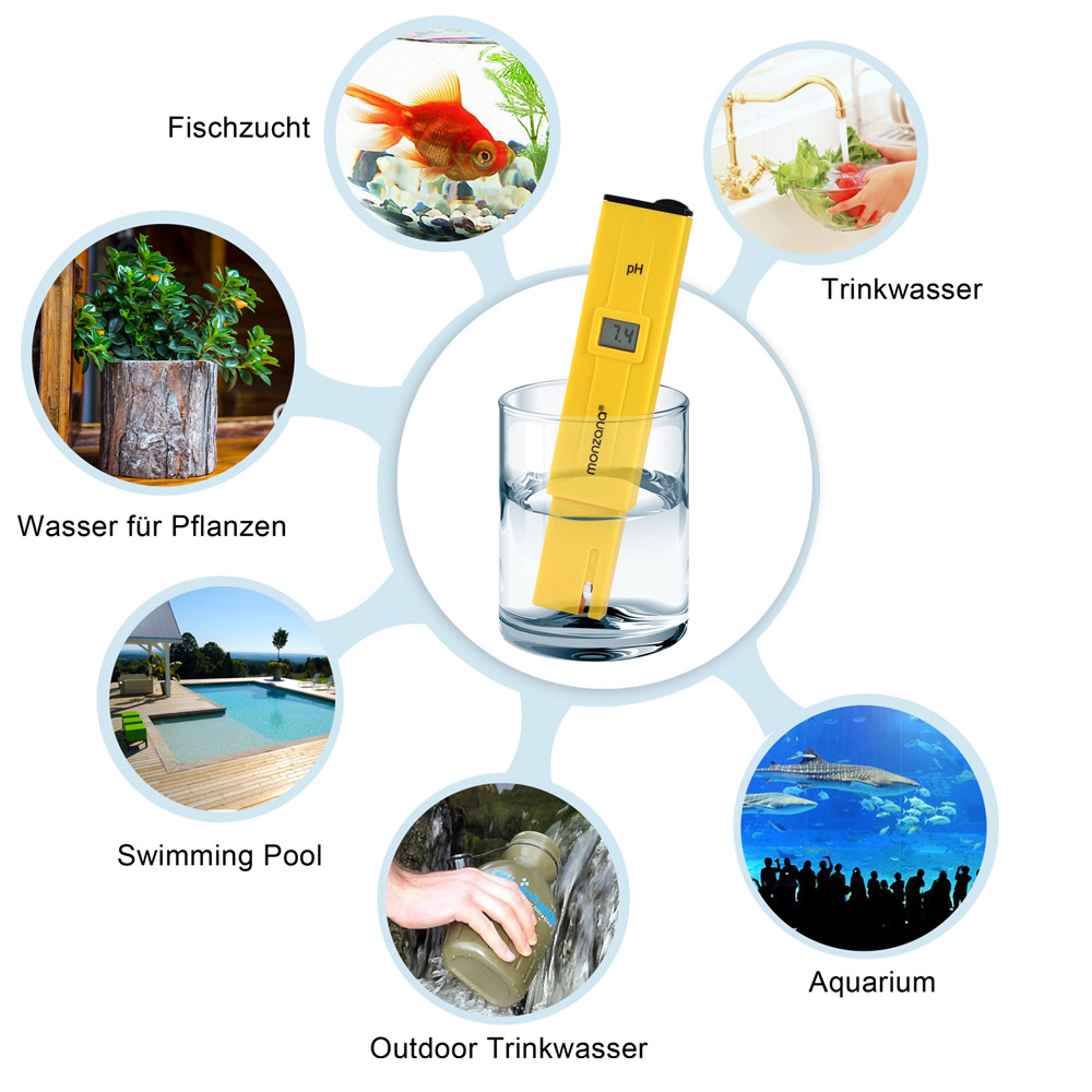 Set di 3 Tester per la Qualità dell'Acqua