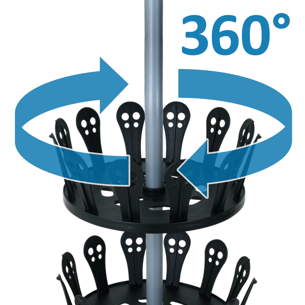 Carosello Portascarpe in Acciaio Inox per 96 Paia - Soluzione Salvaspazio
