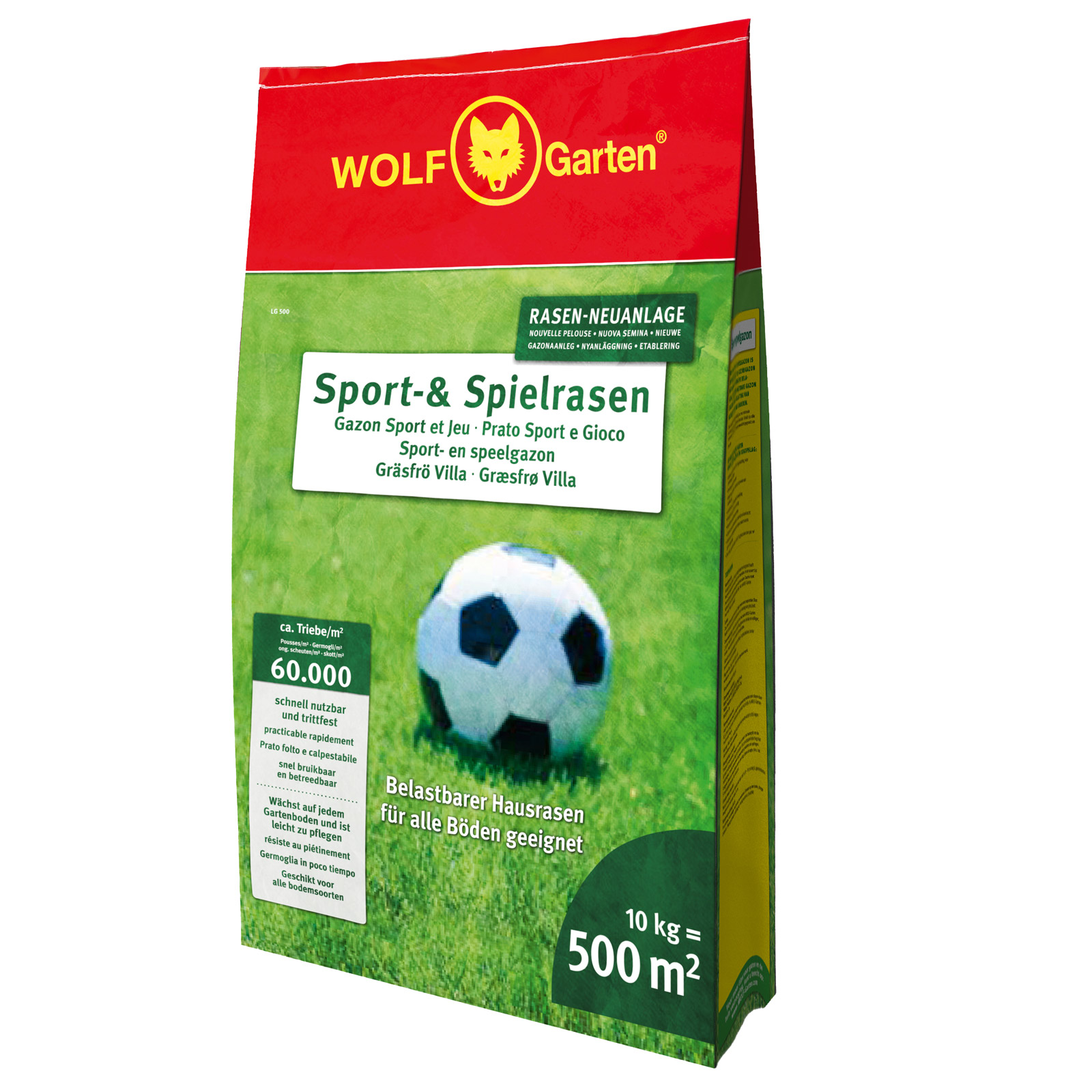 Prato Sport e Gioco WOLF-Garten: 500m² di Resistenza LG500