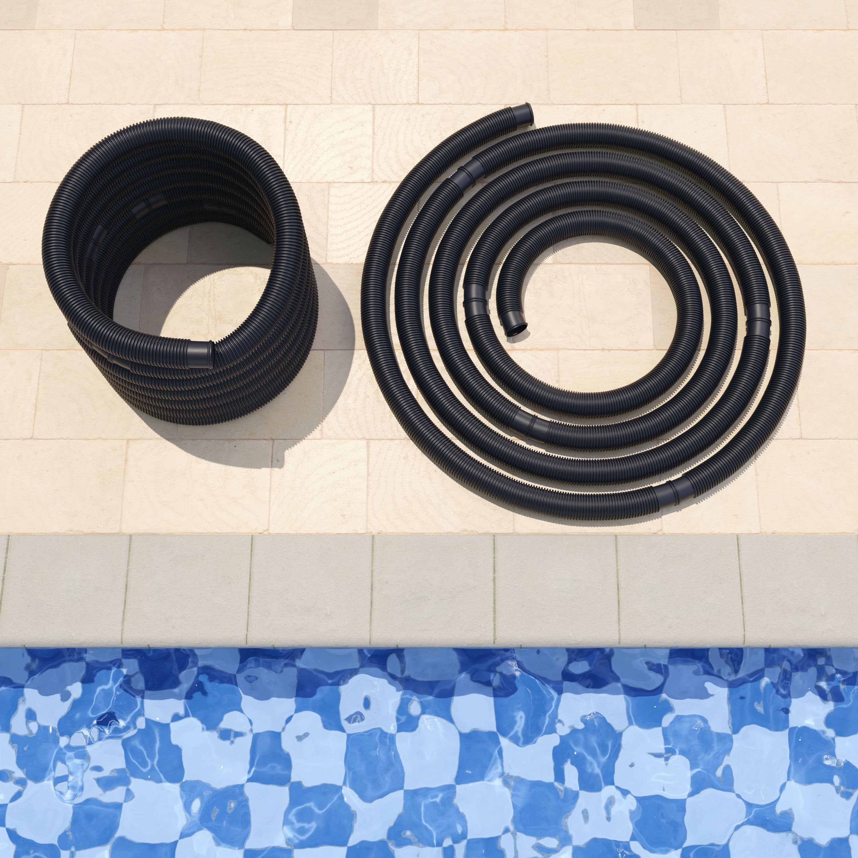Tubo per Piscina Nero Ø38mm x 6m - monzana®