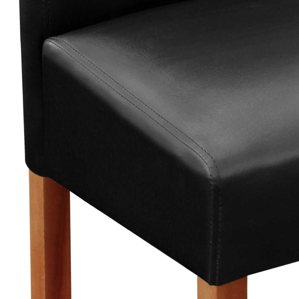 Sgabelli da bar set 2 pz neri legno acacia