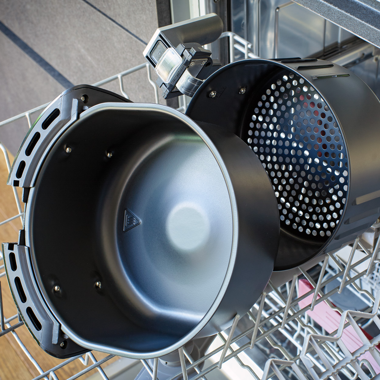 Friggitrice ad aria digitale nera 3,6l 1500W