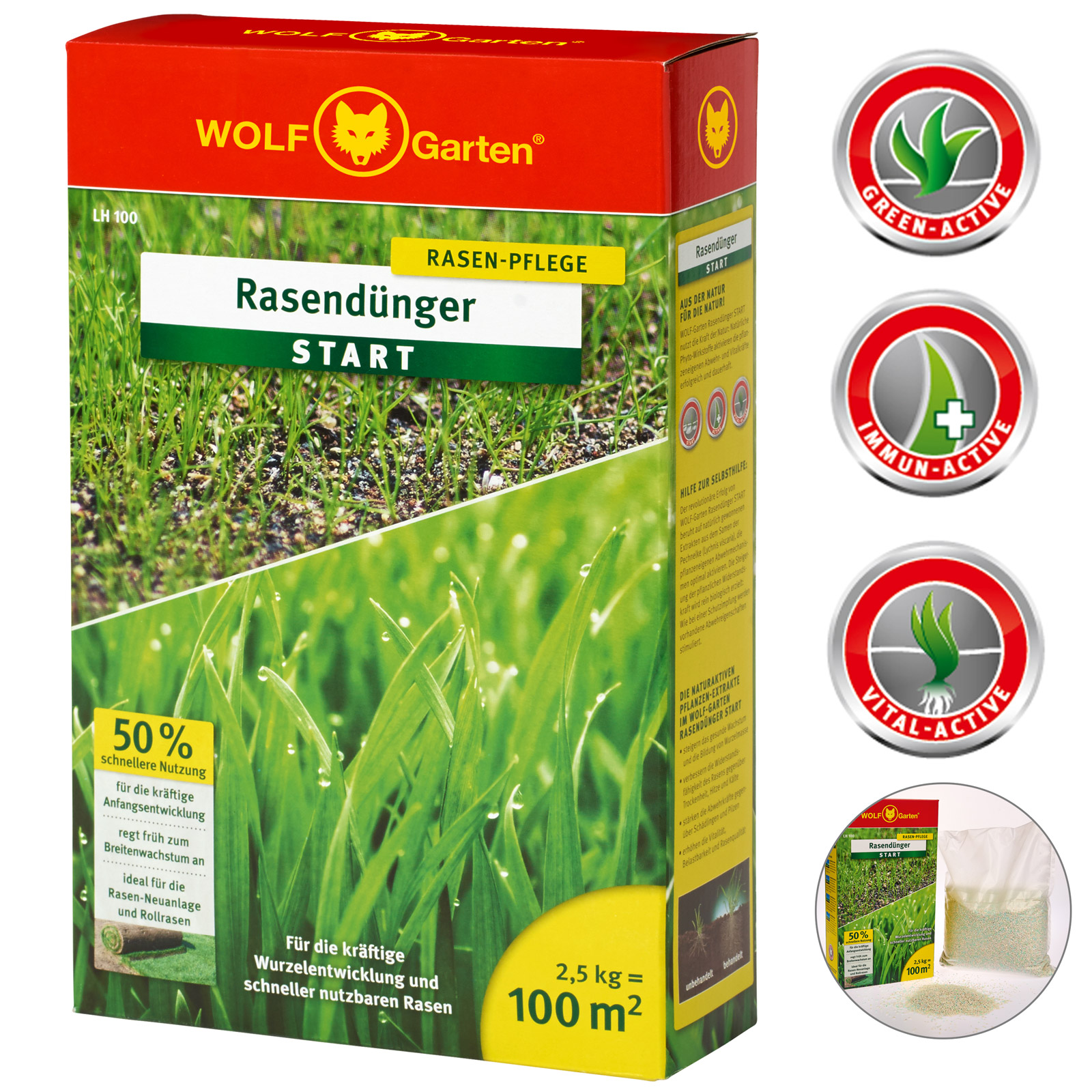 WOLF Garten Starter Prato Verde Concime Fertilizzante