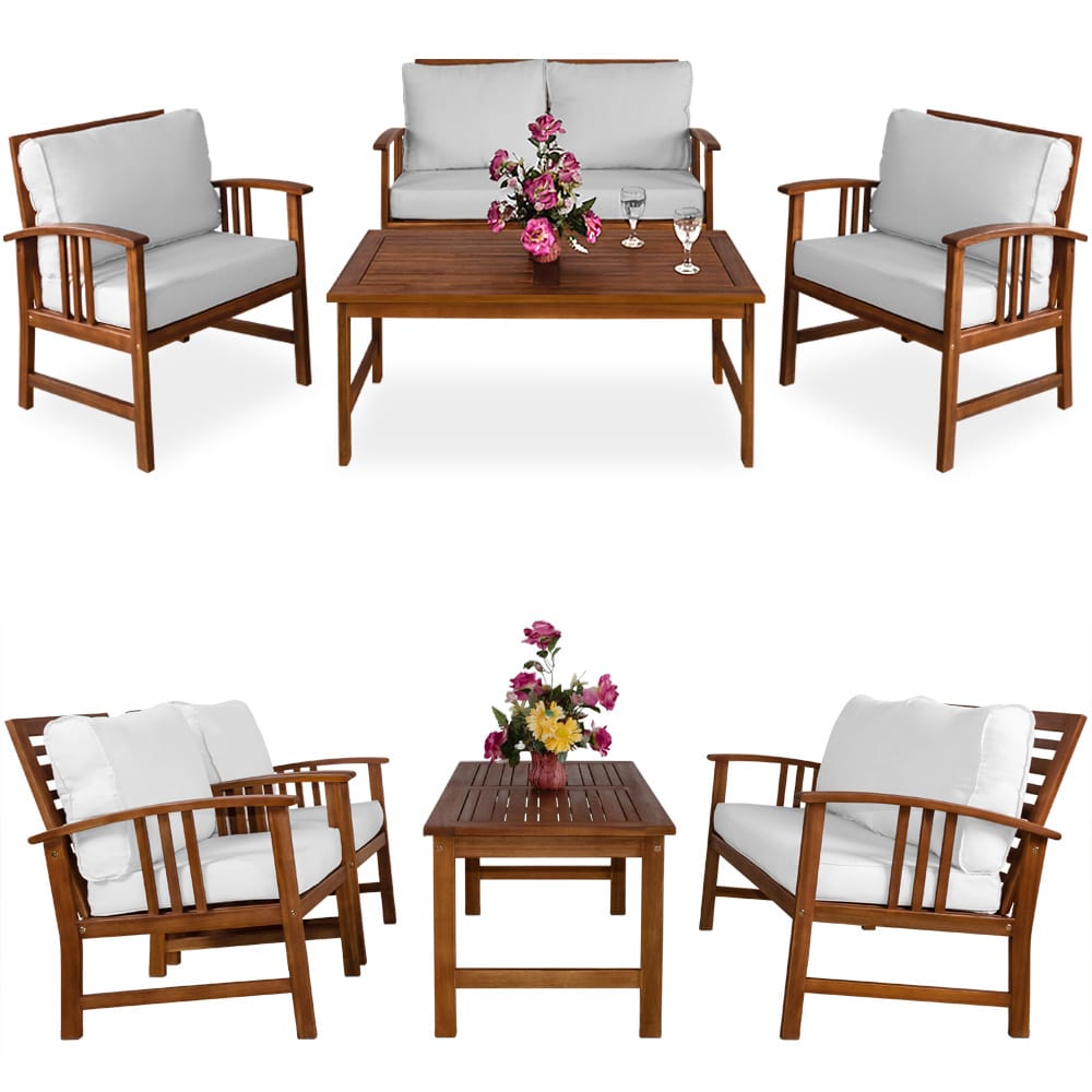 Salottino da giardino Atlas lounge legno acacia