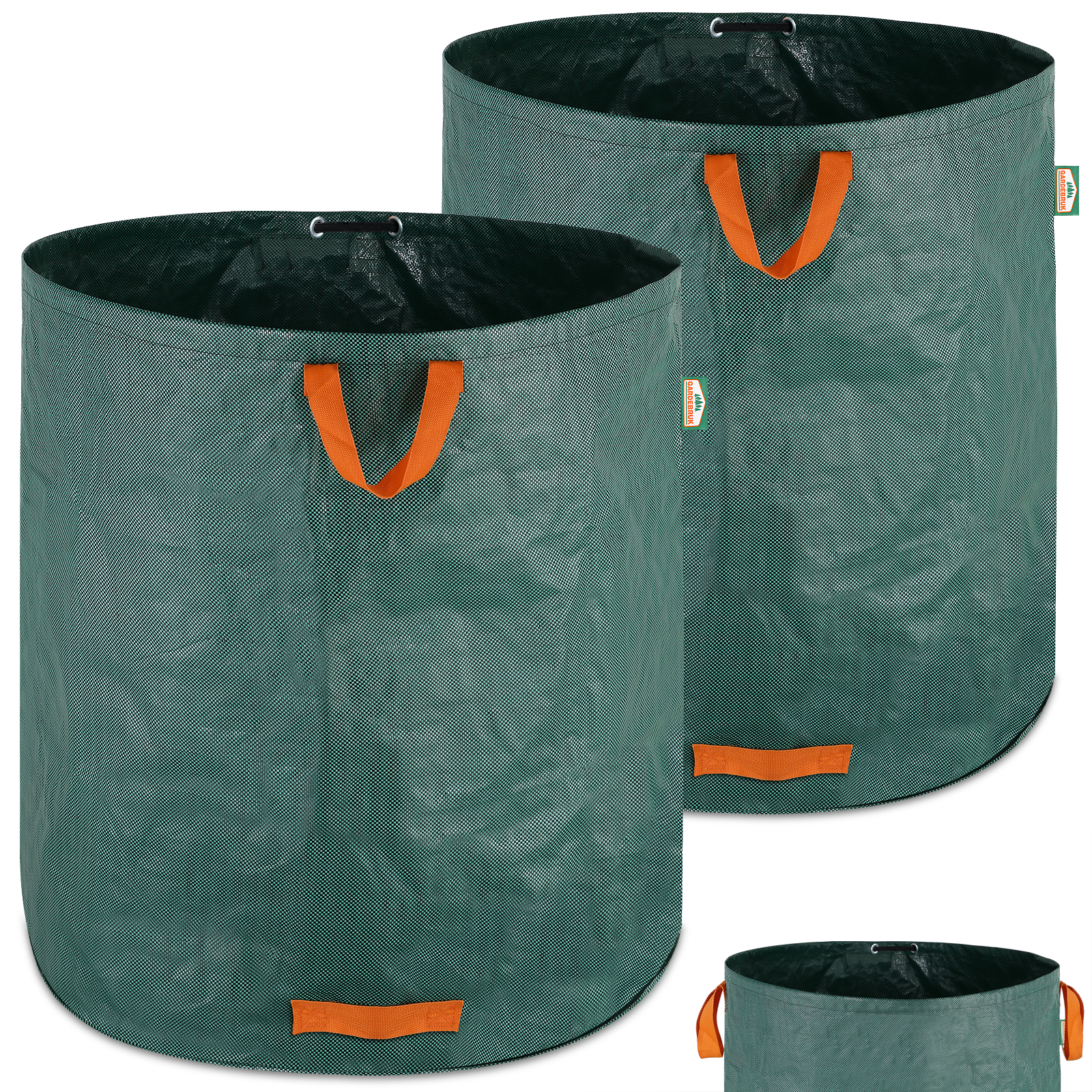 Set 2 x Sacco rifiuti da giardino 500l