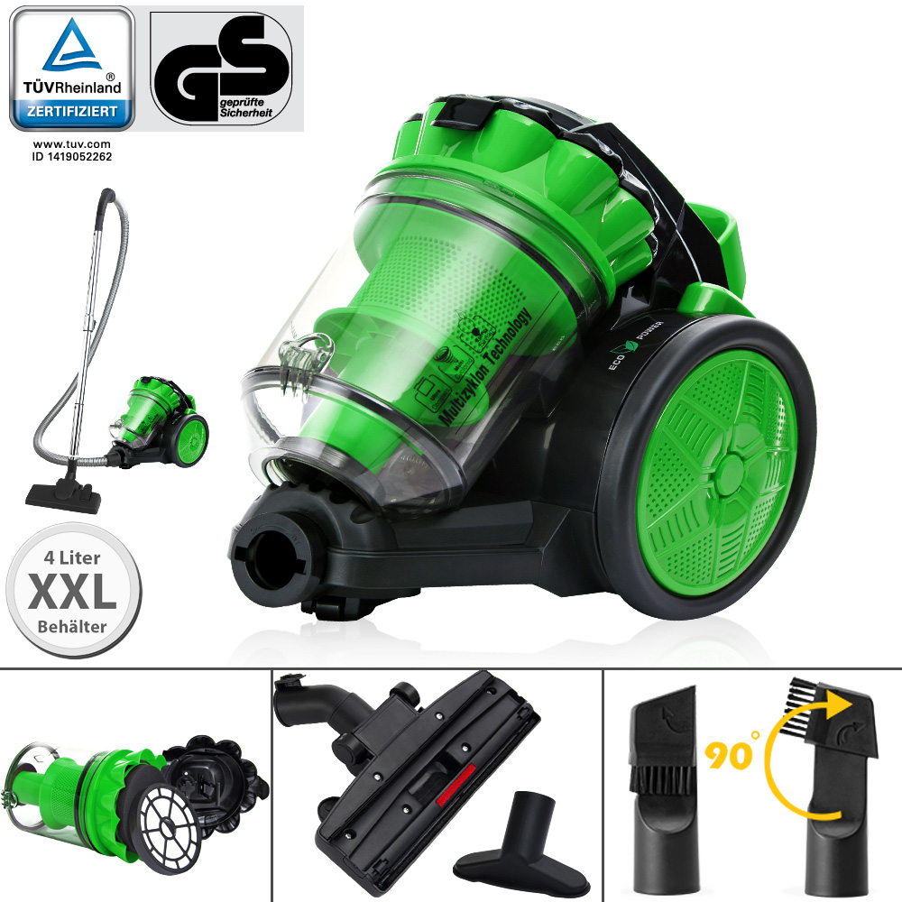 Aspirapolvere ECO Power Multiciclone 900W - Verde