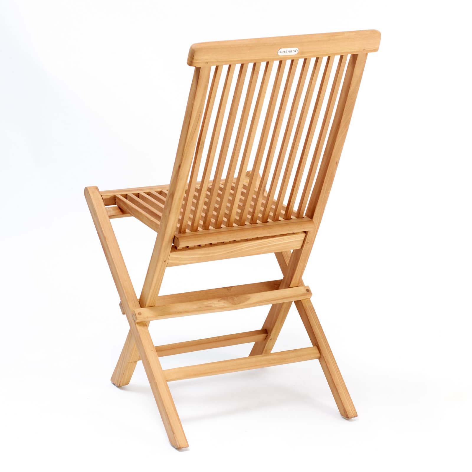 Set 2pz Sedie da Giardino Cantaria Legno Teak Certificato SVLK