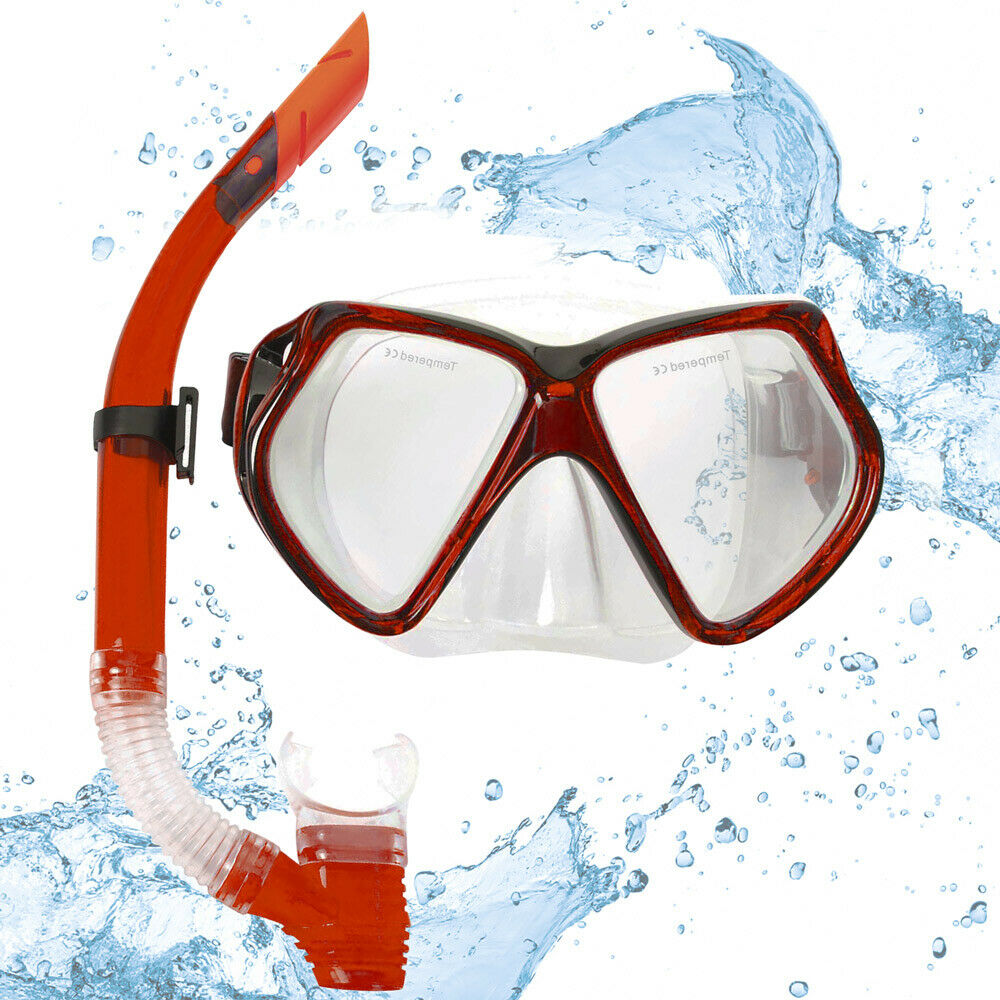 HYDRO-PRO™ Set Snorkel Combo Rosso