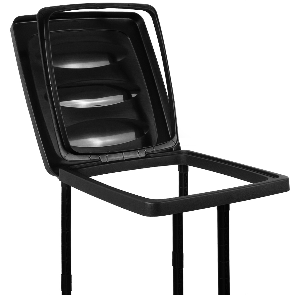 3 supporti per sacchi della spazzatura 70x35x30cm max 60L