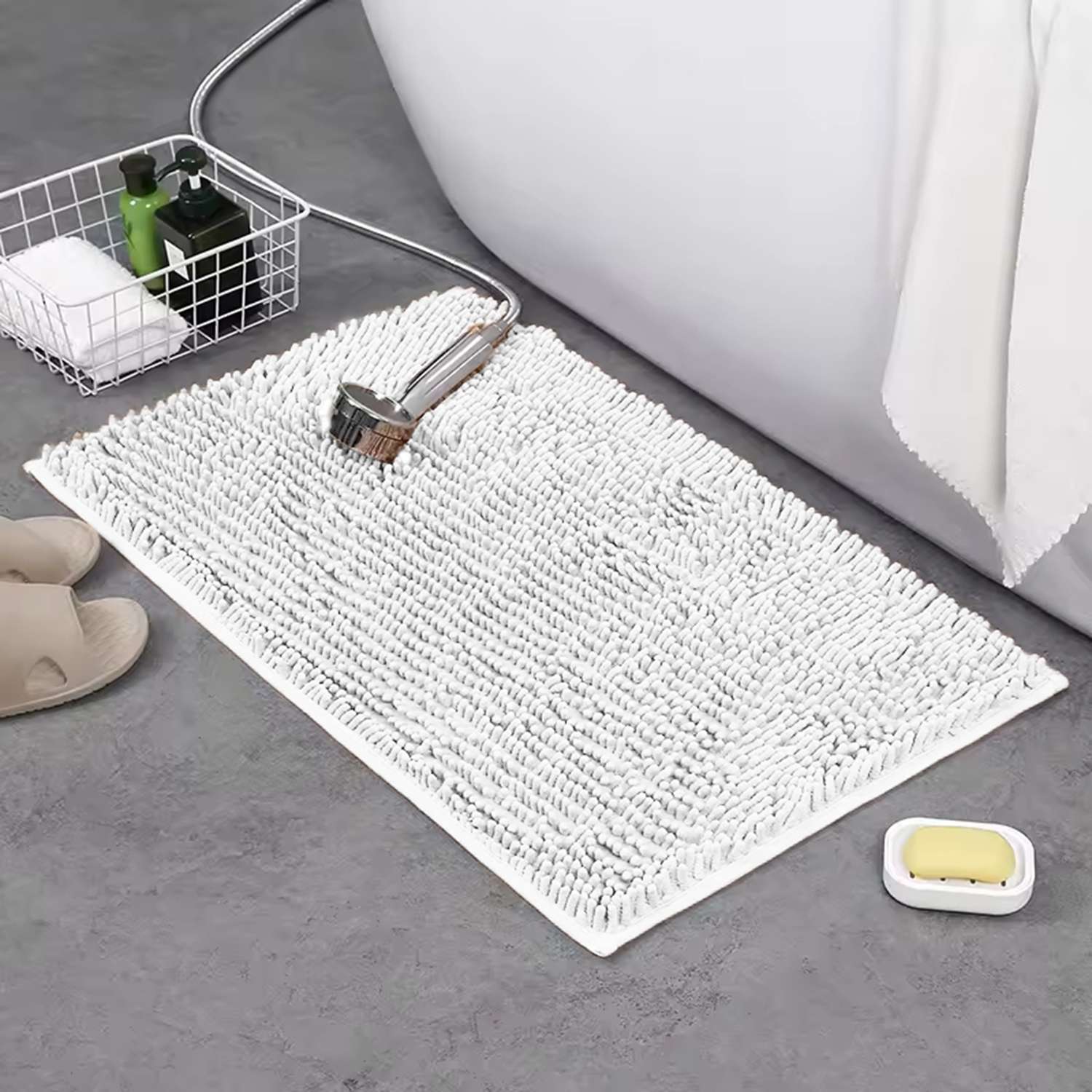 Falena Tappeto Bagno Assorbente Soffice, tappetino doccia Lavabile