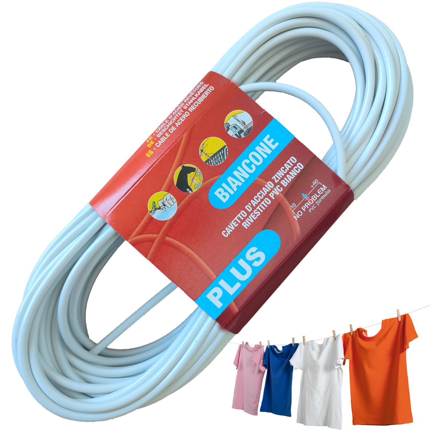 Filo per stendere il bucato da esterno PLUS 42 FILI