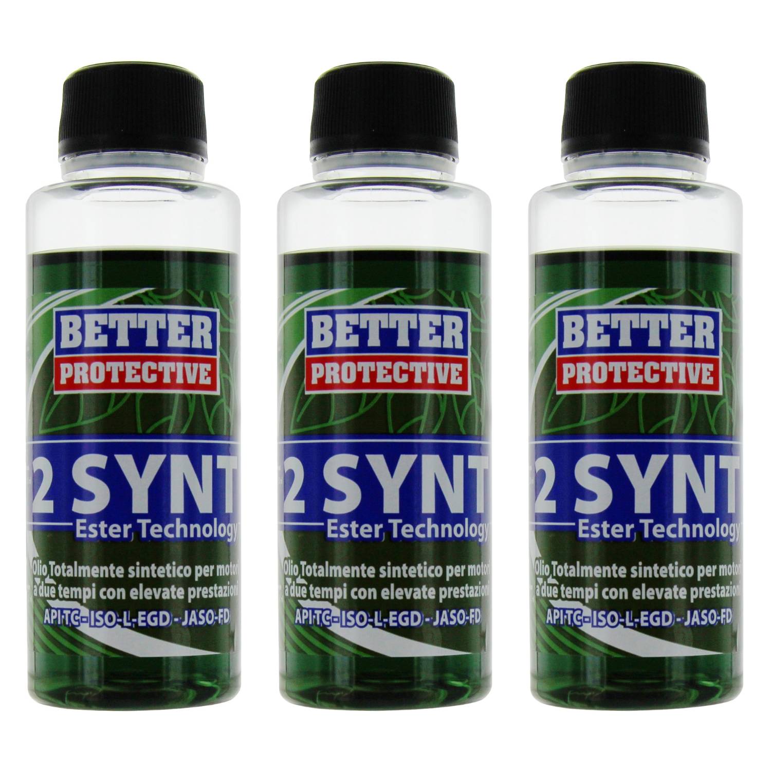 Olio per Miscela 2 Tempi 100% Sintetico 3pz Better Protective 2 Synt - 3pz da 100 ml